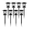 Flash Furniture Halsey Brown Lantern Style LED Solar Lights Weather Resistant Outdoor Solar Powered Lights, 8PK DN-SL106-8-BR-GG - alternate 1